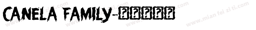 CANELA FAMILY字体转换